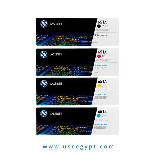 حبارات ليزر ألوان Hp 651A (CE340A/341A/342A/343A)